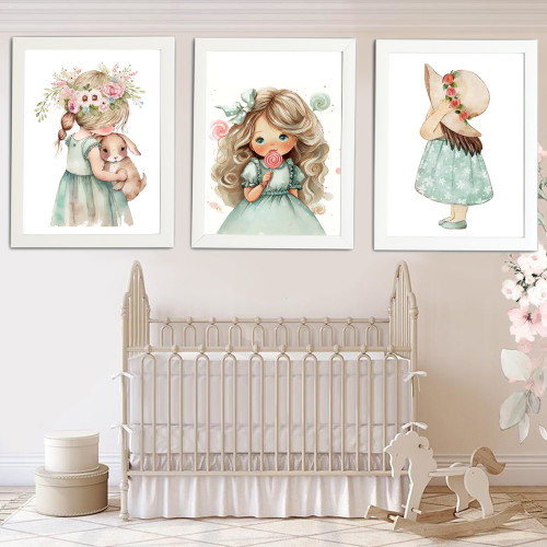تابلو دکوراتیو اتاق کودک دختر زیبا