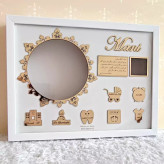 قاب دیپ با حک اسم و مشخصات و متن یادگاری