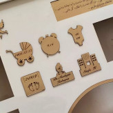 حک اسم و مشخصات تولد نوزاد تاریخ تولد قرد و وزن نوزاد