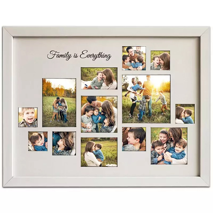 قاب عکس مدل پازلی 13 عکس Family is Everything کد W3040 برند نی نی تندیس